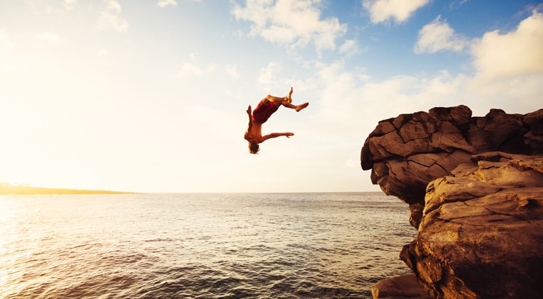 Cliff-diving